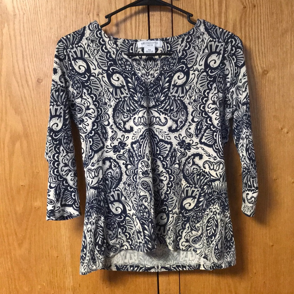 Liz Claiborne patterned shirt